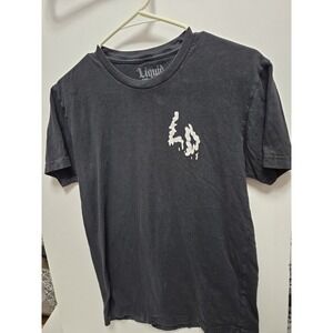 Liquid Death Spring Water Pro Mo T Shirt Hydrate Or Die Size Small Black & White